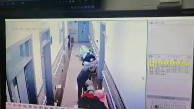 Jan. 8th, old Chinese man attacks people in Chinese hospital with brick