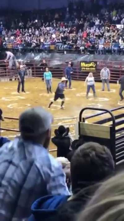 The winner gets to leave on their own power and without a concussion.