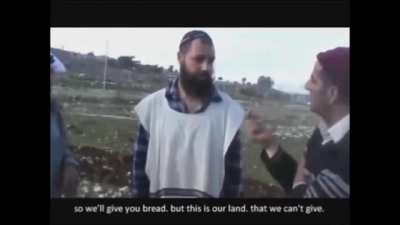 Israeli settler goes full retard: "You will all be slaves to us"