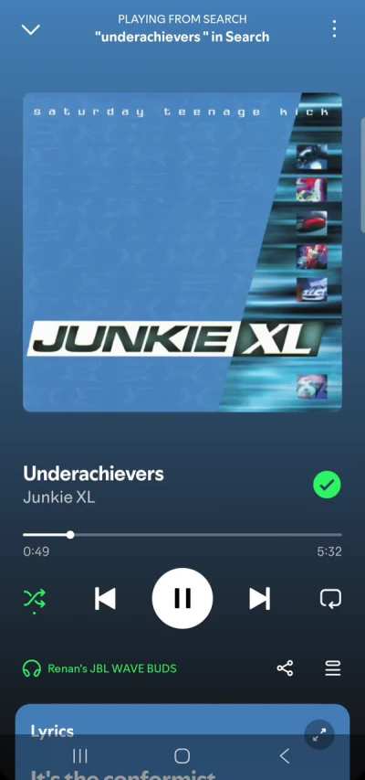 The way the sample took me out when I first heard this song (wait for it...)