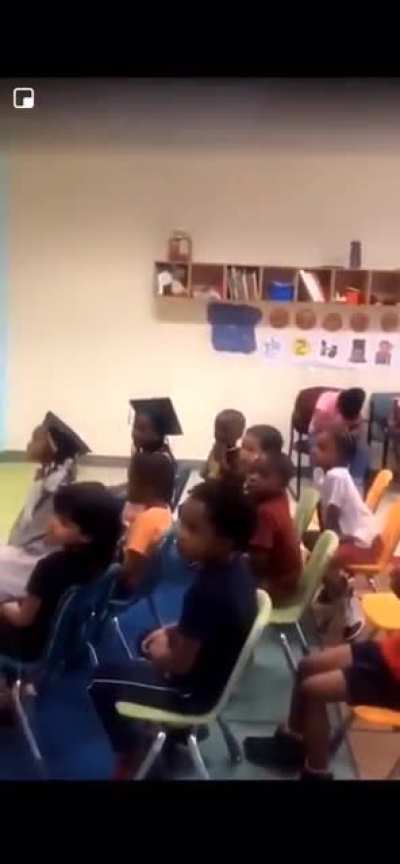 Kid tells teacher to STFU during Graduation
