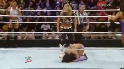 layla slaps natalya ass and natalya slaps layla's ass