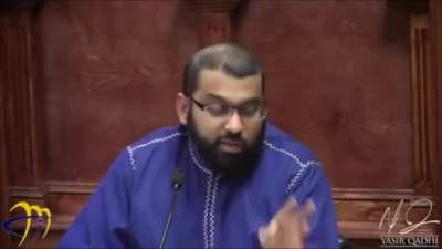 Yasir Qadhi describing the story of how Prophet Muhammad CHEATED with a sex slave in his wife's house (Hafsa) without her knowing, and then when he got caught with the slave (Maria), he tried to hide it from his OTHER wife who is an underage child (Aisha)