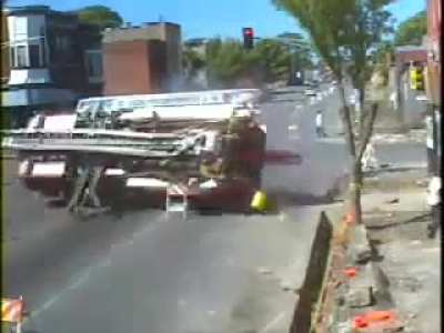 "I've got sirens on, they'll stop" thought both firemen at the same time, probably