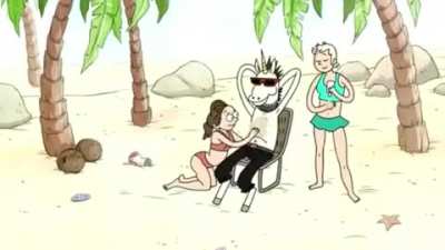 I only watch regular show for the plot