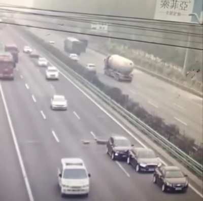 Chain reaction starting with animals on the highway