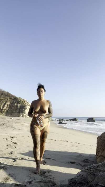 sneaking through the beach for you<3