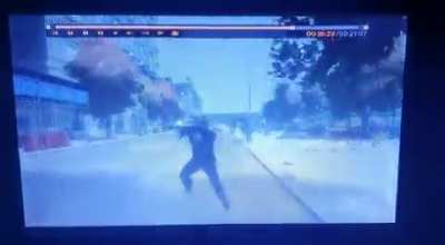 I found this old clip of a crash and I laugh everytime I see it. I mean he crashes from a tree and just gets up like nothing happened