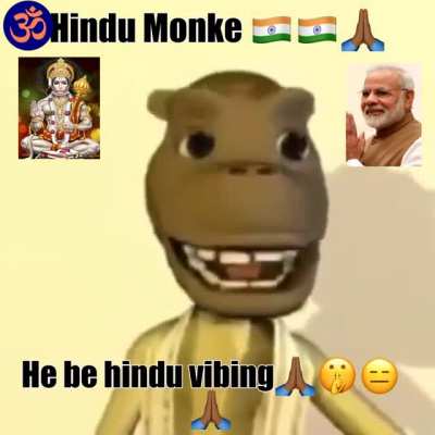 He be monke tho🙏🏾🙏🏾🇮🇳
