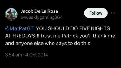 You will regret this request...