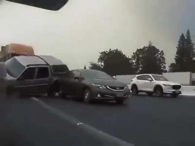 Dude must be late for prison