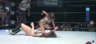 Skye Blue wedgie and defeated (Skye Blue vs Christi Jaynes vs Jody Threat)
