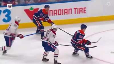Here&rsquo;s the penalty on Josh Anderson yesterday for &ldquo;unsportsmanlike conduct&rdquo; after he tapped his stick on the ice at a referee