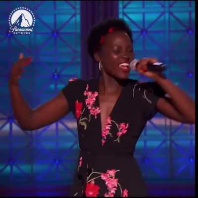 Lupita Nyong'o Dancing To Latin Music
