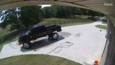 Knocking over 5 gallons of stain