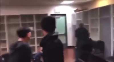 Teacher loses his cool and attacks his student