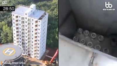 Chinese architects broke a world record by building a 10 floor building in 28 hours