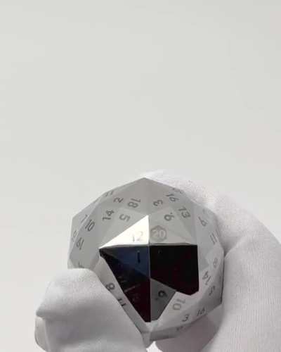 120-sided d20, stainless steel
