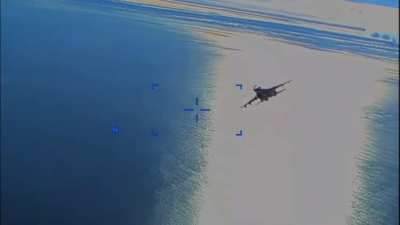 Pentagon&rsquo;s declassified video of Russian Su-27 spraying fuel and colliding with US MQ-9. Occurred on March 2023 over the Black Sea.