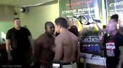 UFC pre-fight staredown