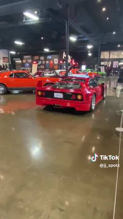 Ferrari F40 Driver Reverses