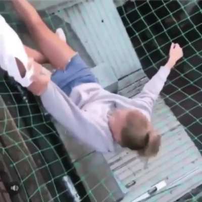 Forget that I&rsquo;m hanging from a rooftop and need to fix skirt