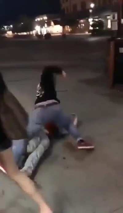Gotta give her cred, the little lady was brave
