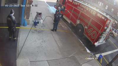 Don&rsquo;t you hate it when firemen block the way?