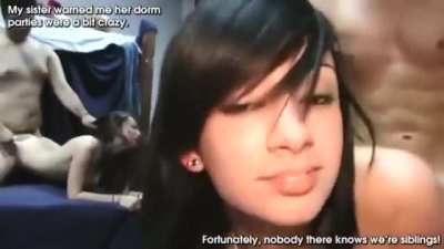 Sister warned me her dorm parties were a bit crazy