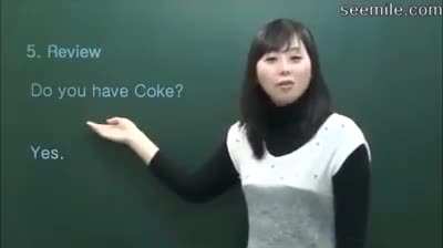 Trying to teach how to pronounce "Coke"