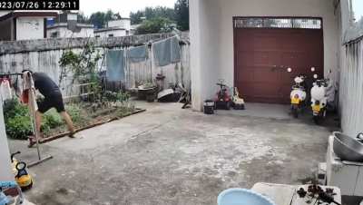 Guy steps outside to light up a smoke. Summons a fire god instead.