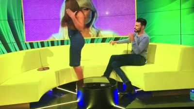 Tweaking in a tight dress couldn't possibly go wrong