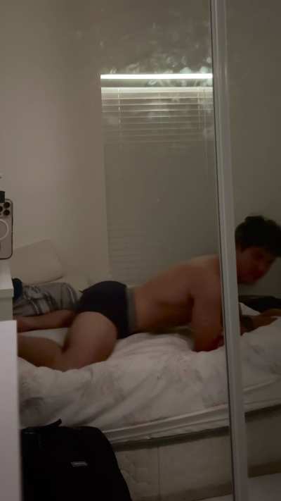 I can’t help but to grind against the mattress, This bed is far too lonely without you.