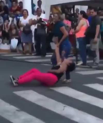 HMFT after my friend knock me with her ass