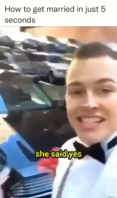 How to get married in 5 seconds