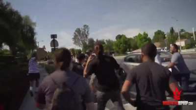 Guy holding a 