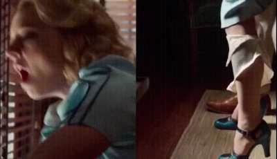 Your office crush Natalie Dormer getting railed by the Boss, as you walk into his Office. How do you react?