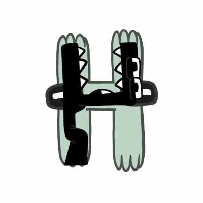 H perfectly cut