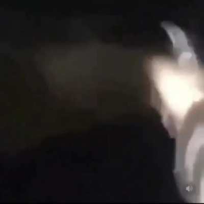 A deer hit his truck then...