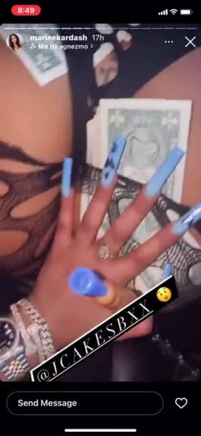 Poked out