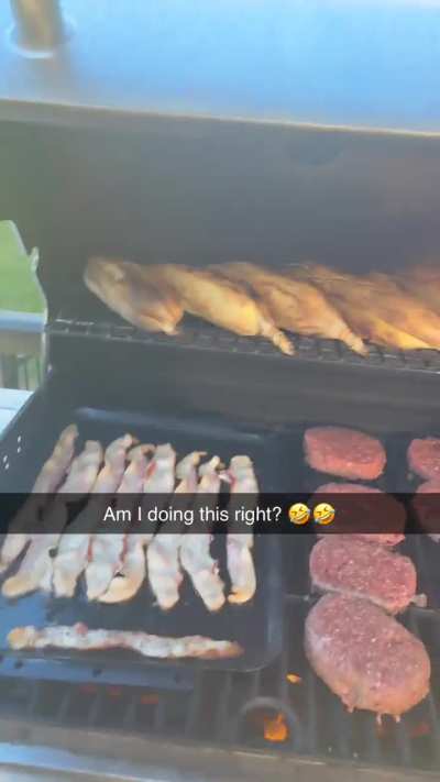 First time doing all this at once.  Probably my third time grilling.