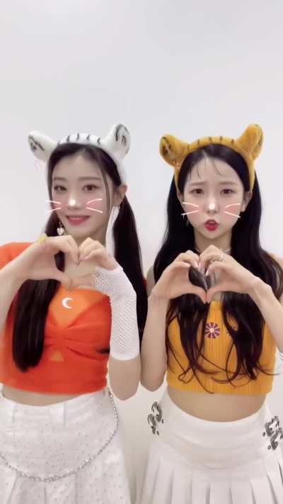 [220217] Yujin &amp;amp; Xiaoting TikTok update: Cats 😻❤️ [FIRST IMPACT] #XiaoJin