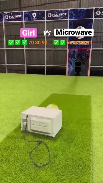 Microwave vs woman