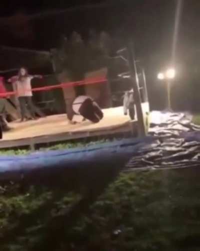 A crazy backflip