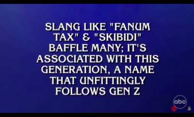 This did NOT just appear on Jeopardy&hellip;