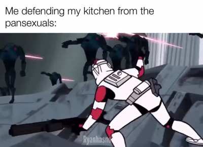 I&rsquo;ll beat as many droids possible to protect my pans