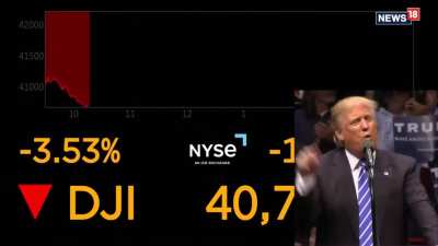 Trump: "We&rsquo;ve never seen anything like it. The market is going to boom, the stock is going to boom, and the country is going to boom."
