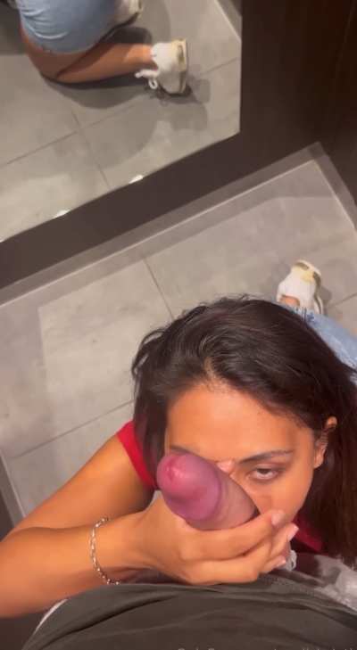 Quick blowjob before we go out