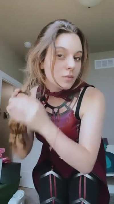 First try on of new Scarlet Witch