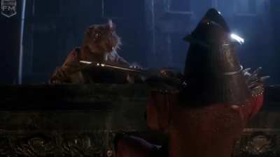 Master Splinter don't play.